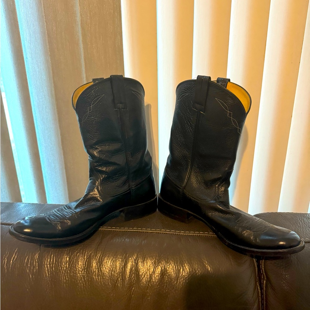 VINTAGE LEATHER - Rios of Mercedes black leather boots.